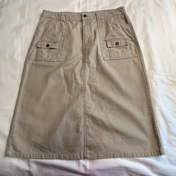 GAP tan skirt - size:  10 - Picture 2 of 7
